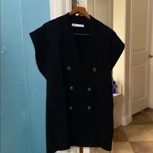 Zara double breasted sweater long vest